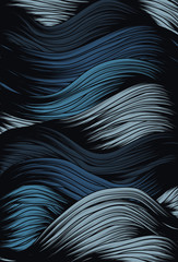 Abstract curly wave background - 22208263