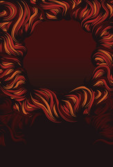 Abstract detailed fire background