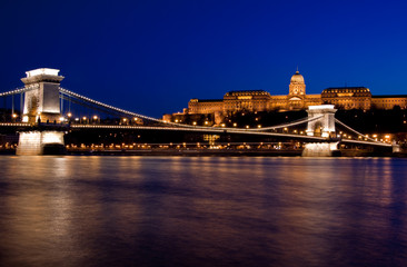 Night lights in Budapest