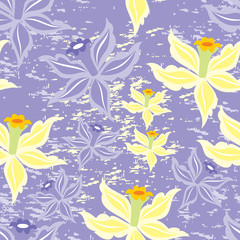 Seamless floral background. Vector illustration.