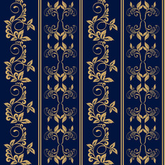 Seamless floral background. Vector illustration.