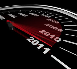 2011 - Speedometer Reaching New Year