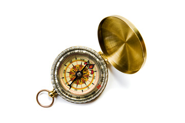 brass compass