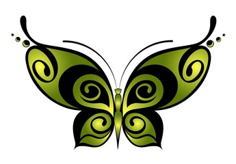 Butterfly. Beautiful abstract illustration.