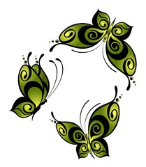 Butterfly. Beautiful abstract illustration.