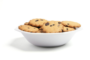 Plate of Raisin Biscuits