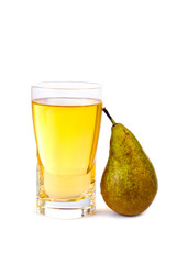 Glass of pear juice