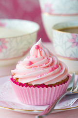 Pink cupcake