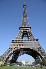 Fototapeta na wymiar Trocadéro et Tour Eiffel