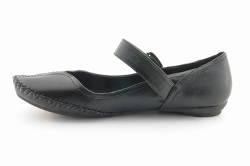 Ballerines noires en cuir