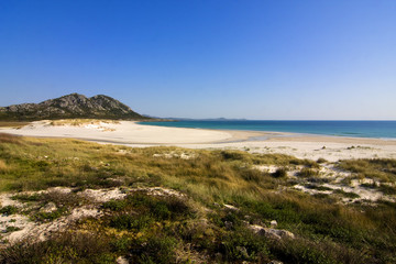paisaje de la costa de coruña, lariño, galicia