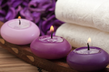 Obraz na płótnie Canvas purple spa relaxation (2)