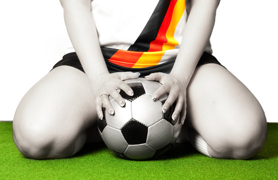 A ball between the legs