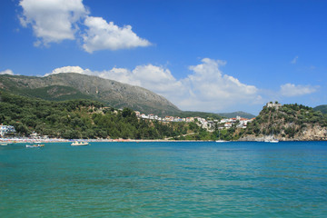 Fototapeta na wymiar summer on the beach in Greece