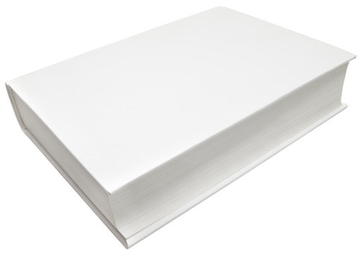 Blank cover isolated with clipping path