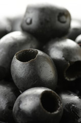 Black olives close-up