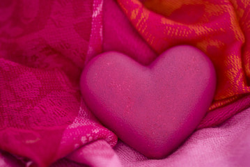 Plakat pinkfarbiges Herz