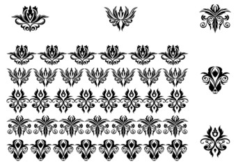 Flower patterns and borders