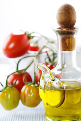 olive oil and tomatoes