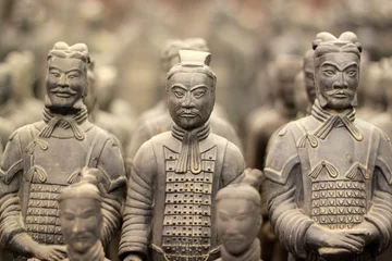 Foto op Canvas Terracotta krijgers, China © Lukas Hlavac