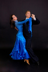 Ballroom Dancers Blue 08