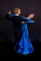 Ballroom Dancers Blue 09