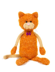 Knitted cat toy