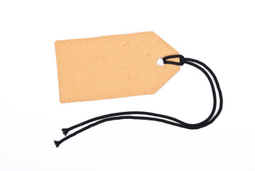Cardboard tag with lace
