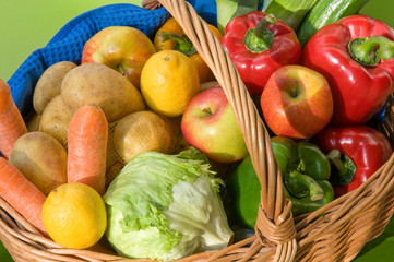 Gesunde Ernährung, Obst und Gemüse, Einkauf