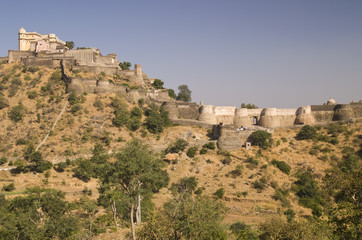 Fototapeta premium Indian Fortress of Kumbhalgarh in Rajasthan, India.