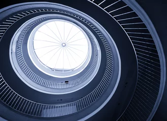 Fotobehang Abstract spiral staircase © 06photo