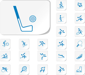 Set on sports subjects