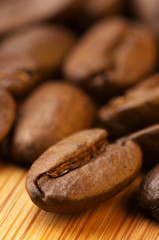 Coffee bean close-up