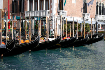 Fototapeta na wymiar Gondole, Wenecja, Włochy