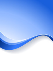 Blue wave background with copy space for text