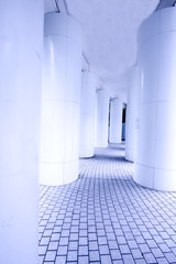 Fototapeta premium modern corridor in hong kong