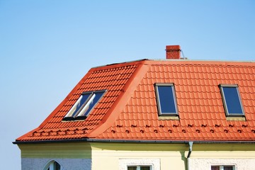 Obraz premium Dachgeschoss im Wohnhaus