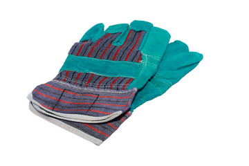 Protection gloves isolated on white background