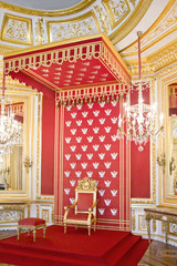 Throne in Royal castle in Warsaw on World Heritage List. © Marcin Chodorowski