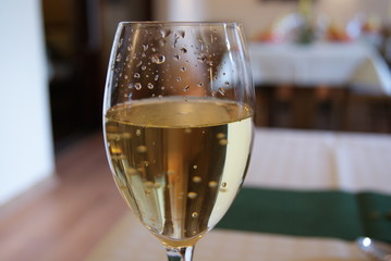 Glas mit Sekt