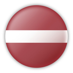 Round Pin Flag of Latvia