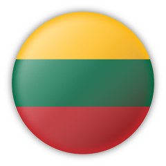 Round Pin Flag of Lithuania