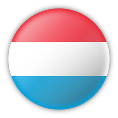 Round Pin Flag of Luxembourg