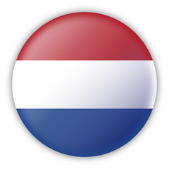 Round Pin Flag of Netherlands