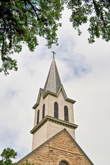 Fototapeta na wymiar Historic Catholic Church in rural setting