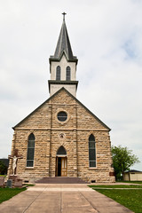 Historic Catholic Church in rural setting