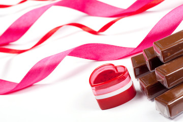 Stamp the press in shape heart.