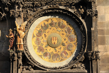 The ancient astronomical Clock in Prague