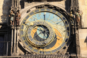 The ancient astronomical Clock in Prague
