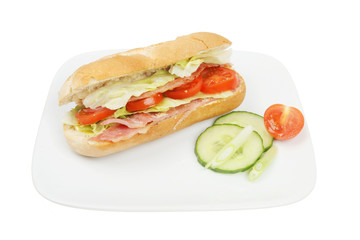 Bacon lettuce and tomato roll